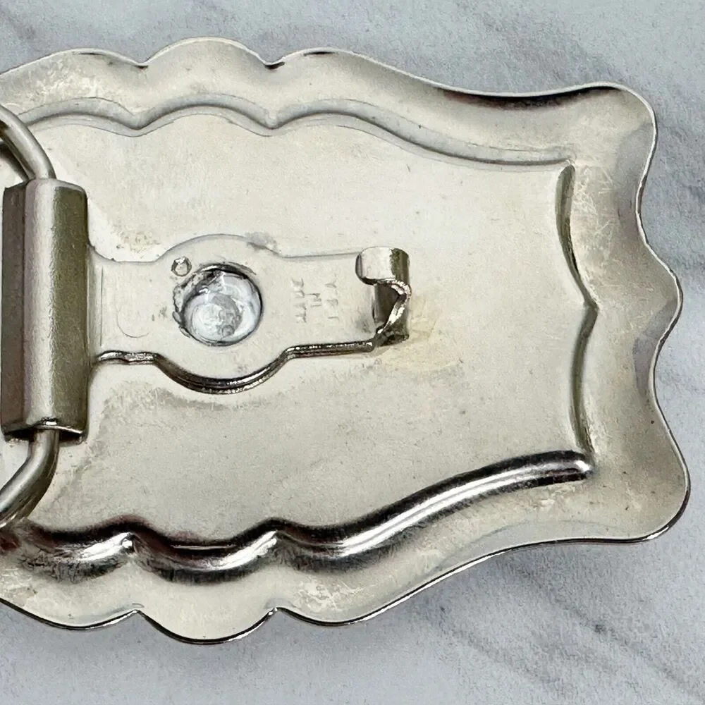 Vintage Rhinestone Studded Belt Buckle Made in USA ✨